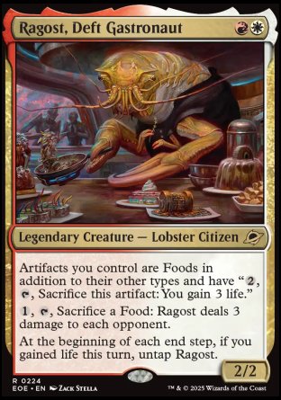 (224) Magic The Gathering Edge of Eternities Single: Ragost, Deft Gastronaut  Rare