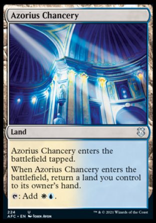 (224) Magic The Gathering Commander: Adventures in the Forgotten Realms Single: Azorius Chancery  Uncommon