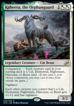(224) Magic The Gathering Ikoria: Lair of Behemoths: Promos Single: Kaheera, the Orphanguard (V.2) Holo Rare
