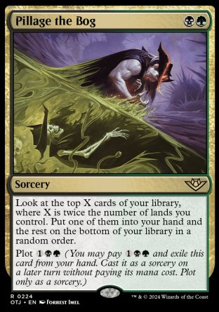 (224) Magic The Gathering Outlaws of Thunder Junction Single: Pillage the Bog  Holo Rare