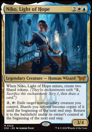 (224) Magic The Gathering Duskmourn: House of Horror Single: Niko, Light of Hope  Mythic