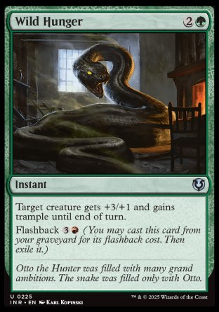 (225) Magic The Gathering Innistrad Remastered Single: Wild Hunger  Uncommon