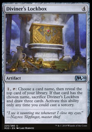 (225/280) Magic The Gathering Core 2020 Single: Diviner's Lockbox Holo Uncommon