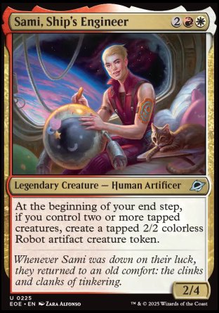 (225) Magic The Gathering Edge of Eternities Single: Sami, Ship's Engineer Holo Uncommon