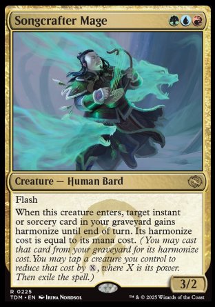 (225) Magic The Gathering Tarkir: Dragonstorm: Promos Single: Songcrafter Mage (V.2)  Rare