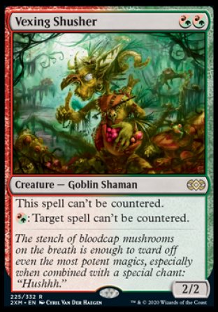 (225/332) Magic The Gathering Double Masters Single: Vexing Shusher  Rare