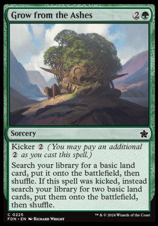 (225) Magic The Gathering Magic: The Gathering Foundations Single: Grow from the Ashes  Common