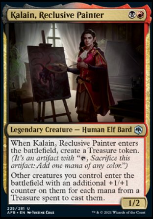 (225) Magic The Gathering Adventures in the Forgotten Realms Single: Kalain, Reclusive Painter Holo Uncommon
