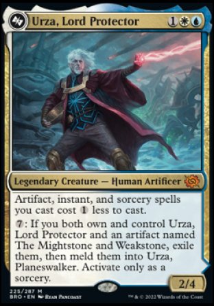 (225) Magic The Gathering The Brothers' War Single: Urza, Lord Protector // Urza, Planeswalker  Mythic