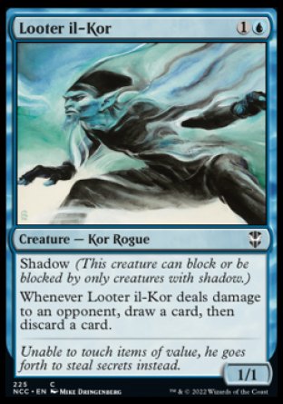 (225) Magic The Gathering Commander: Streets of New Capenna Single: Looter il-Kor  Common