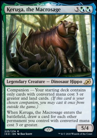 (225) Magic The Gathering Ikoria: Lair of Behemoths: Promos Single: Keruga, the Macrosage (V.2)  Rare