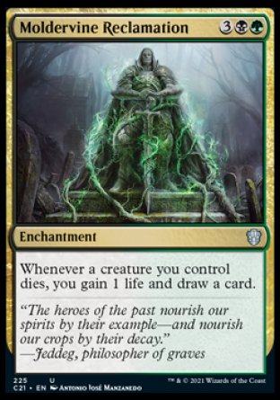 (225) Magic The Gathering Commander: Strixhaven Single: Moldervine Reclamation  Uncommon