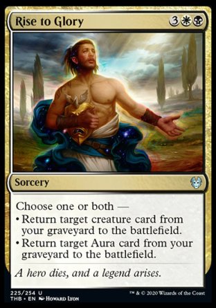 (225/254) Magic The Gathering Theros Beyond Death Single: Rise to Glory  Uncommon