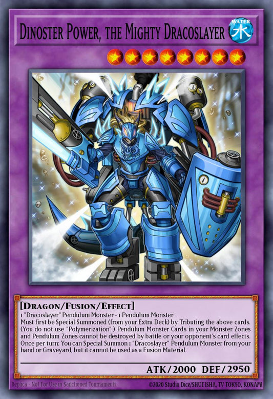 (047) YuGiOh TCG ANGU: Ancient Guardians Single: Dinoster Power, the Mighty Dracoslayer  Rare