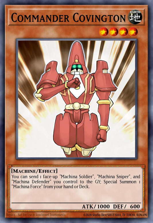 (167) YuGiOh TCG LCYW: Legendary Collection 3: Mega Pack Single: Commander Covington  Secret Rare
