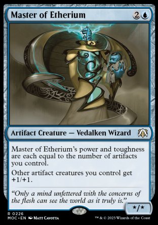 (226) Magic The Gathering Commander: March of the Machine Single: Master of Etherium  Rare