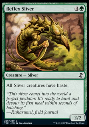 (226/289) Magic The Gathering Time Spiral Remastered Single: Reflex Sliver Holo Common