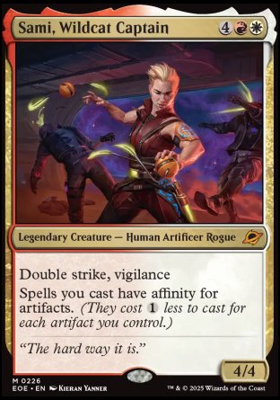 (226) Magic The Gathering Edge of Eternities: Promos Single: Sami, Wildcat Captain (V.1)  Mythic