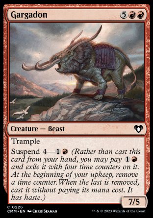 (226) Magic The Gathering Commander Masters Single: Gargadon  Common