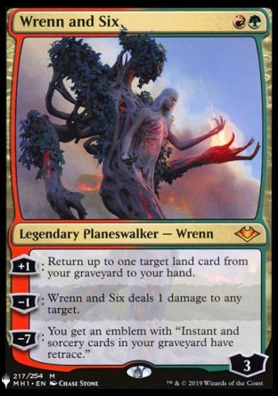 (217) Magic The Gathering The List Single: Wrenn and Six  Mythic
