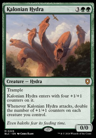 (226) Magic The Gathering Commander: Bloomburrow Single: Kalonian Hydra  Mythic