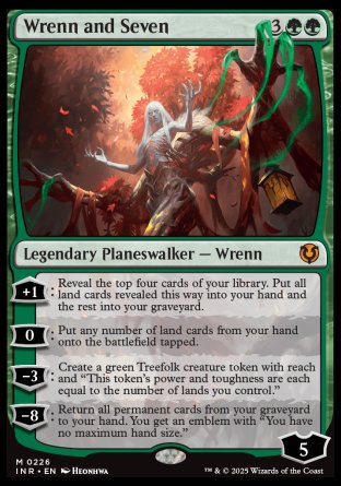 (226) Magic The Gathering Innistrad Remastered Single: Wrenn and Seven Holo Mythic