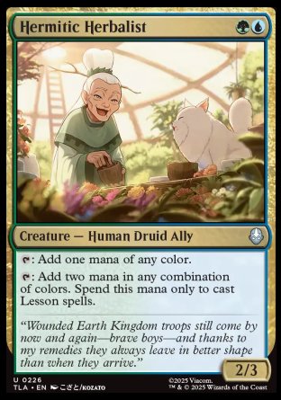 (226) Magic The Gathering Magic: The Gathering | Avatar: The Last Airbender Single: Hermitic Herbalist  Uncommon