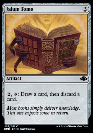 (226) Magic The Gathering Dominaria Remastered Single: Jalum Tome Holo Common
