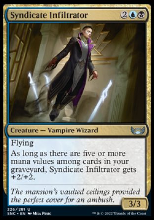(226) Magic The Gathering Streets of New Capenna Single: Syndicate Infiltrator Holo Uncommon