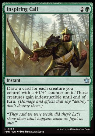 (226) Magic The Gathering Magic: The Gathering Foundations Single: Inspiring Call  Uncommon