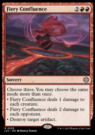 (226) Magic The Gathering Commander: The Lost Caverns of Ixalan Single: Fiery Confluence  Rare
