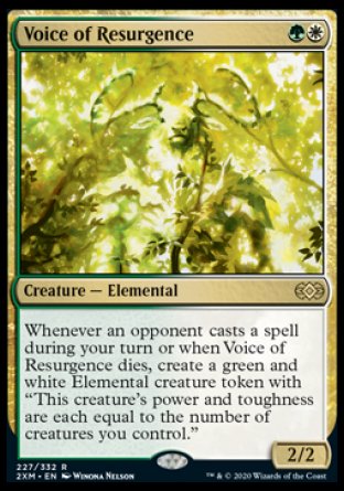 (227/332) Magic The Gathering Double Masters Single: Voice of Resurgence  Rare