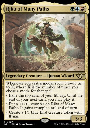 (227) Magic The Gathering Outlaws of Thunder Junction Single: Riku of Many Paths  Rare