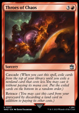 (227) Magic The Gathering Universes Beyond: Doctor Who Single: Throes of Chaos  Uncommon