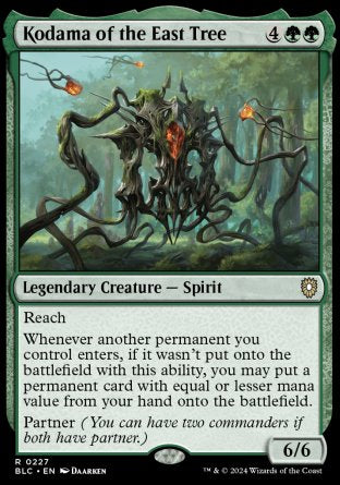 (227) Magic The Gathering Commander: Bloomburrow Single: Kodama of the East Tree  Rare