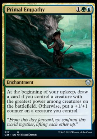 (227) Magic The Gathering Commander: Strixhaven Single: Primal Empathy  Uncommon