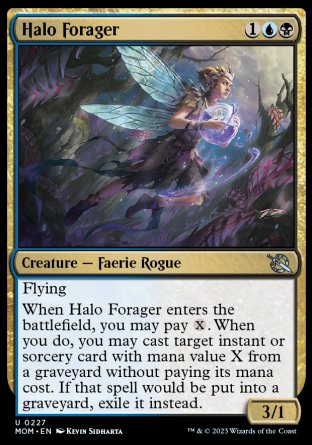 (227) Magic The Gathering March of the Machine Single: Halo Forager Holo Uncommon