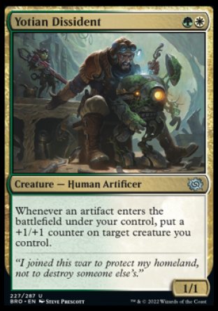 (227) Magic The Gathering The Brothers' War Single: Yotian Dissident Holo Uncommon