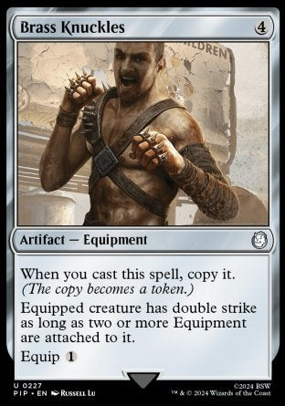 (227) Magic The Gathering Universes Beyond: Fallout Single: Brass Knuckles  Uncommon