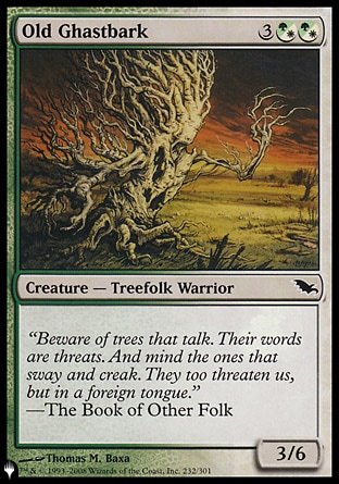 (232) Magic The Gathering The List Single: Old Ghastbark  Common