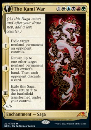 (227) Magic The Gathering Kamigawa: Neon Dynasty Single: The Kami War // O-Kagachi Made Manifest Holo Mythic