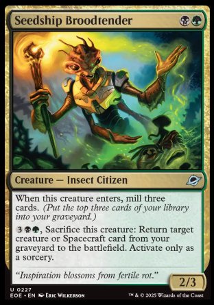 (227) Magic The Gathering Edge of Eternities Single: Seedship Broodtender Holo Uncommon