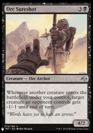 (078) Magic The Gathering The List Single: Orc Sureshot  Uncommon