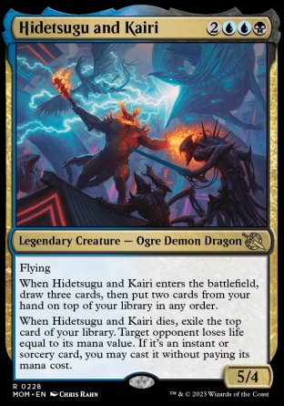 (228) Magic The Gathering March of the Machine Single: Hidetsugu and Kairi Holo Rare