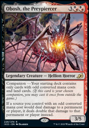 (228) Magic The Gathering Ikoria: Lair of Behemoths: Promos Single: Obosh, the Preypiercer (V.1) Holo Rare