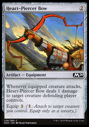 (228/280) Magic The Gathering Core 2020 Single: Heart-Piercer Bow  Common