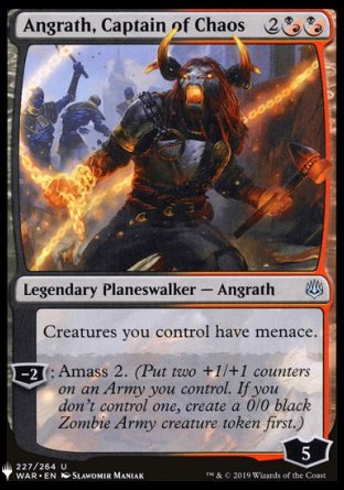 (227) Magic The Gathering The List Single: Angrath, Captain of Chaos  Uncommon