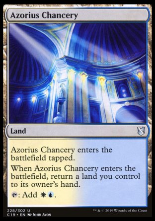 (228) Magic The Gathering Commander 2019 Single: Azorius Chancery  Uncommon