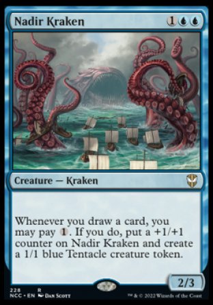 (228) Magic The Gathering Commander: Streets of New Capenna Single: Nadir Kraken  Rare