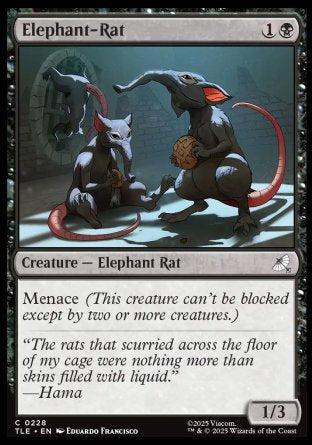 (228) Magic The Gathering Magic: The Gathering | Avatar: The Last Airbender: Eternal Single: Elephant-Rat Holo Common